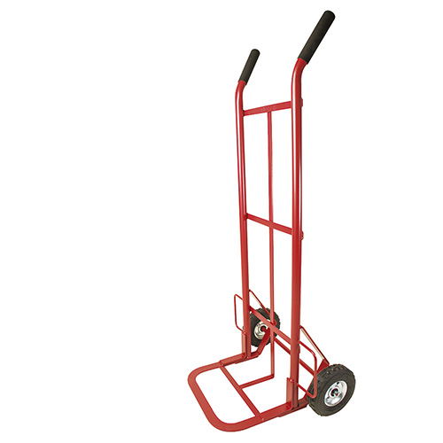 [SUR-DBS400R] DIABLO BODEGUERO CAPACIDAD 400 KG ROJO CON LLANTA SOLIDA