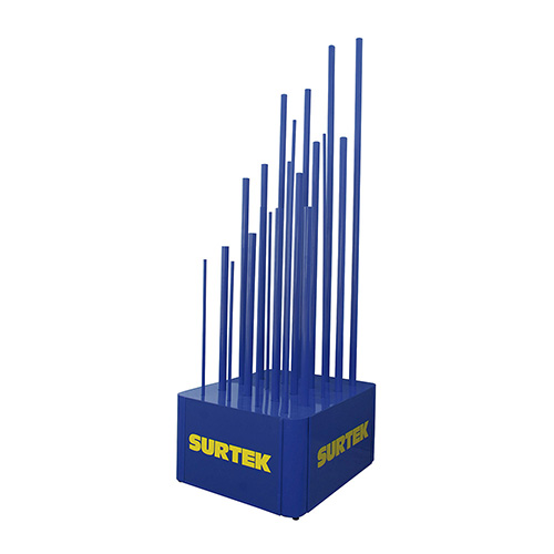 [SUR-EXHTELA] EXHIBIDOR DE PISO PARA TELAS PARA MOSQUITERO70 X 80 X 210 CM