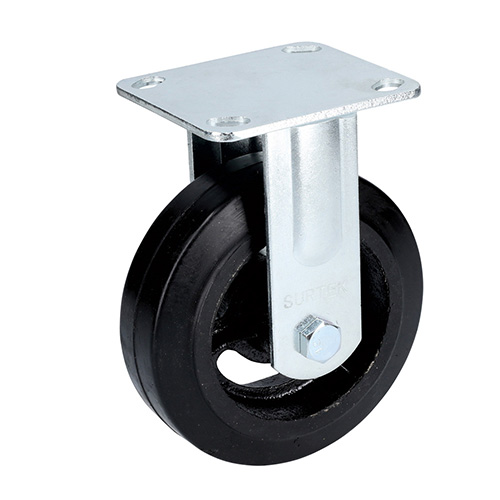 [SUR-RH15F] RODAJA DE HULE FIJA 6"