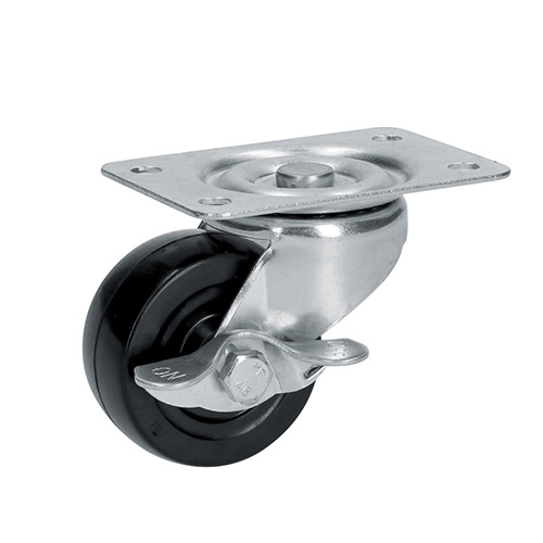 [SUR-RH6B] RODAJA DE HULE GIRATORIA CON FRENO 2-1/2"