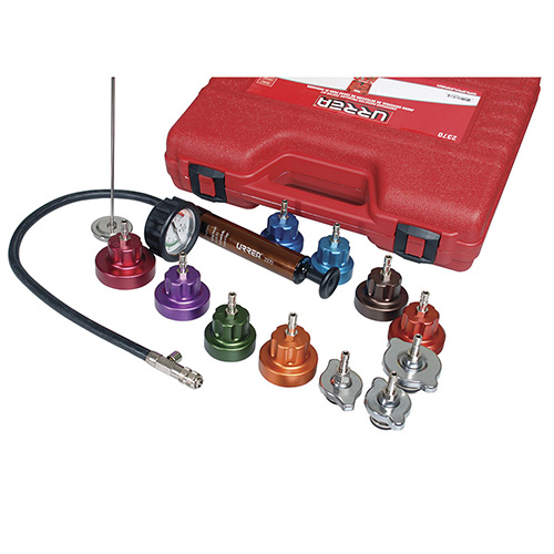 [URR-2370] JUEGO PARA DETECCION DE FUGAS EN RADIADOR, 14 PIEZAS