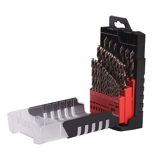 [URR-CO5129] JUEGO DE 29 BROCAS CON COBALTO DE ACERO DE ALTA VELOCIDAD ZANCO RECTO