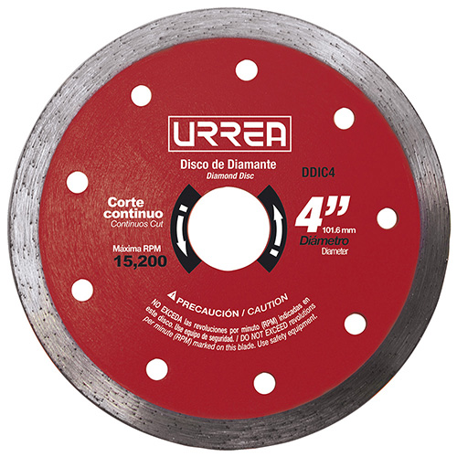 [URR-DDIC4] DISCO DE DIAMANTE CONTINUO, 4"