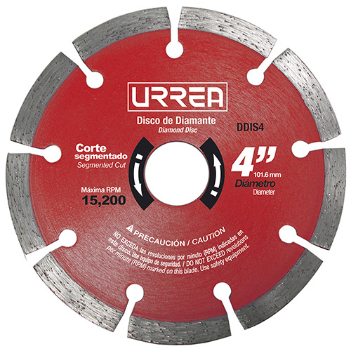 [URR-DDIS4] DISCO DE DIAMANTE SEGMENTADO, 4"