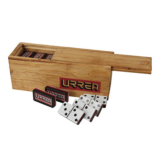 [URR-DOMU] DOMINO DE ACRILICO CON CAJA DE MADERA